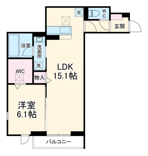 千葉県柏市柏（マンション）の賃貸物件の間取り