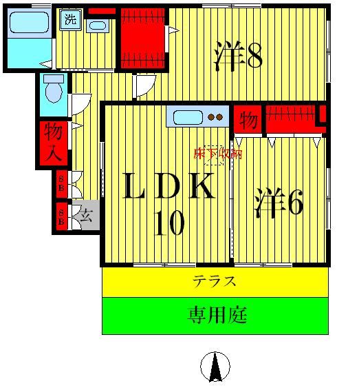 グランドブルージュIの間取り