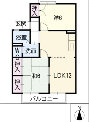 ルミエール加藤　Ａ棟の間取り