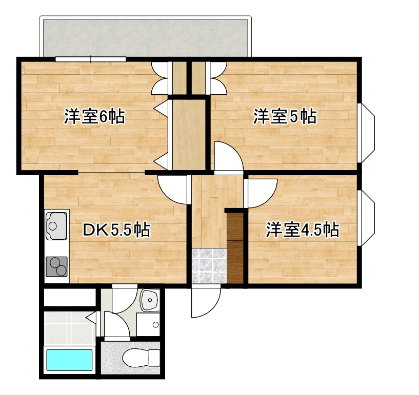 ライオンズマンション本山第二の間取り