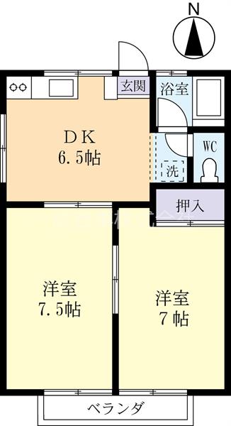 ＭＩＮＴハイツ佐貫の間取り