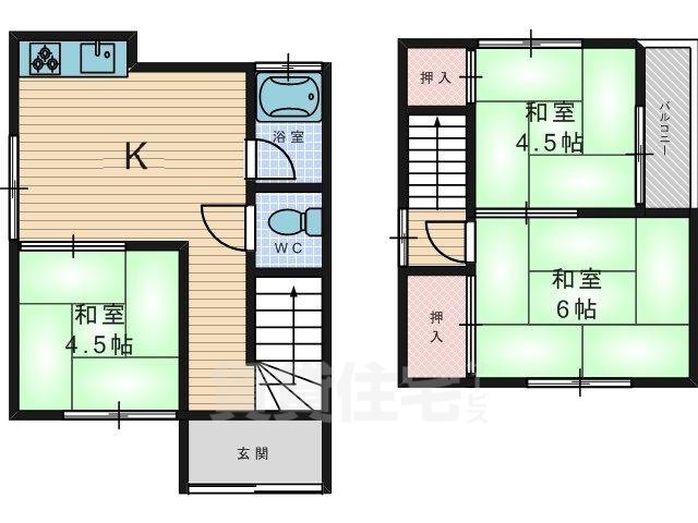 樫川借家の間取り