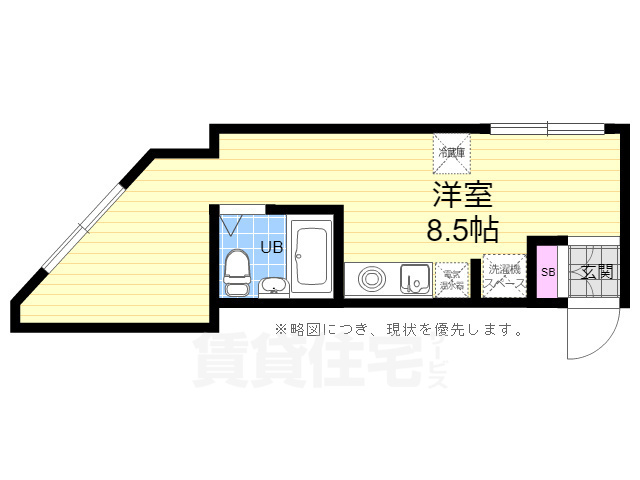 広島市中区舟入本町のマンションの間取り