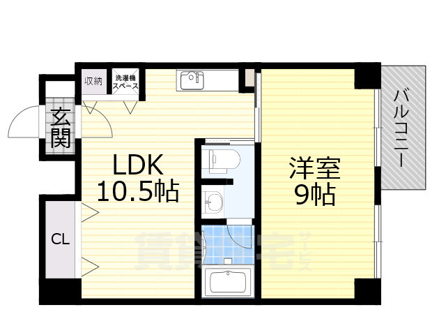 堺市堺区中安井町のマンションの間取り