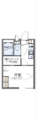 レオパレスフォンターナの間取り