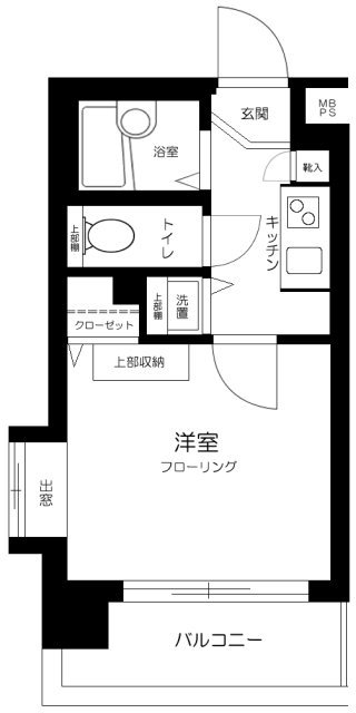 文京区後楽のマンションの間取り