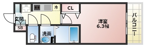 ララプレイス天王寺シエロの間取り