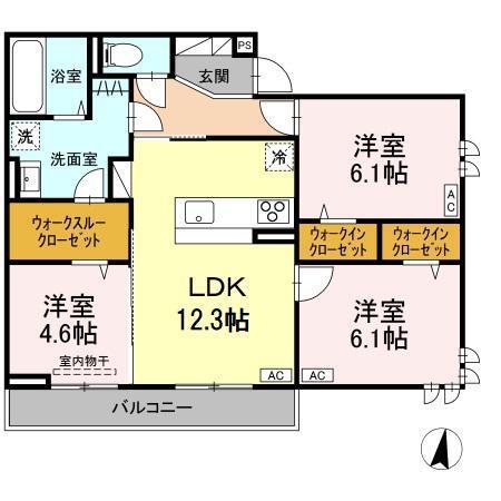 サンブライト引野（番地未定）の間取り