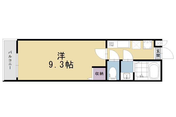 【京都市東山区本町９丁目のアパートの間取り】