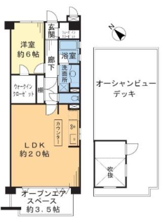 藤沢市片瀬海岸のマンションの間取り