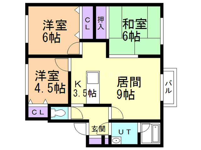 ヴェルジェ澄川Ｂの間取り