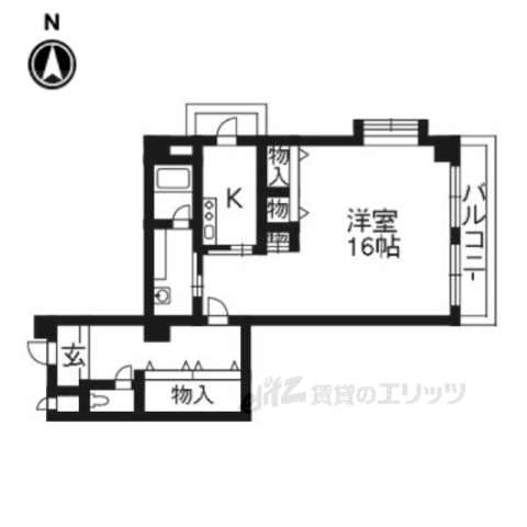 プレセランス山科３１０の間取り