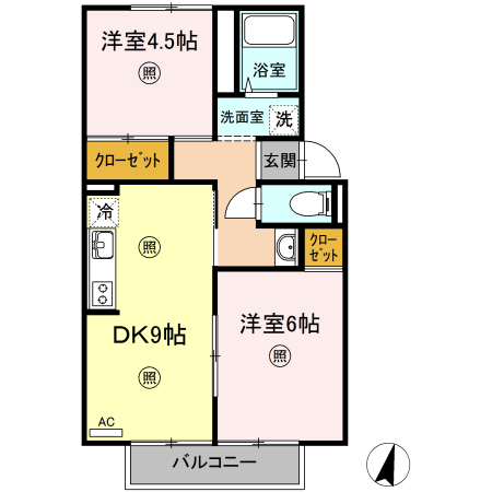 プレジール今在家の間取り