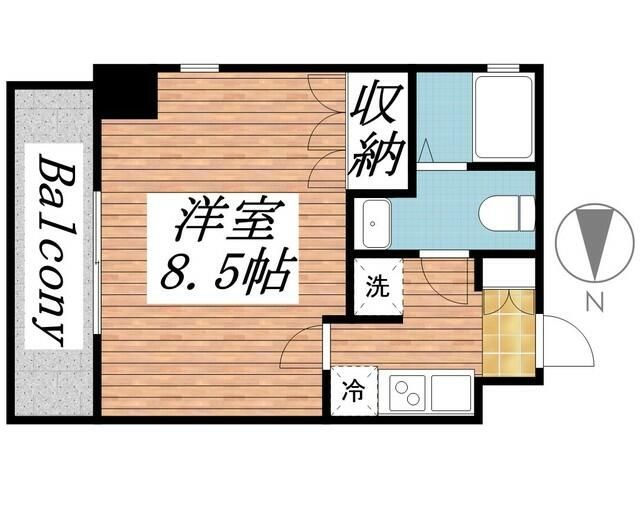 新宿区歌舞伎町のマンションの間取り