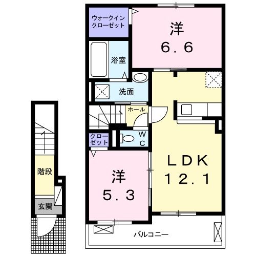 ヴィオラ　コートの間取り