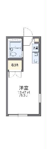 【レオパレス西陣Ｂの間取り】