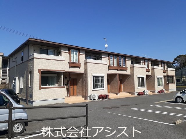 田川市大字伊田のアパートの建物外観