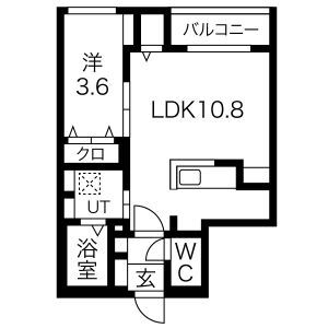 Seleccao南郷(セレソン南郷)の間取り