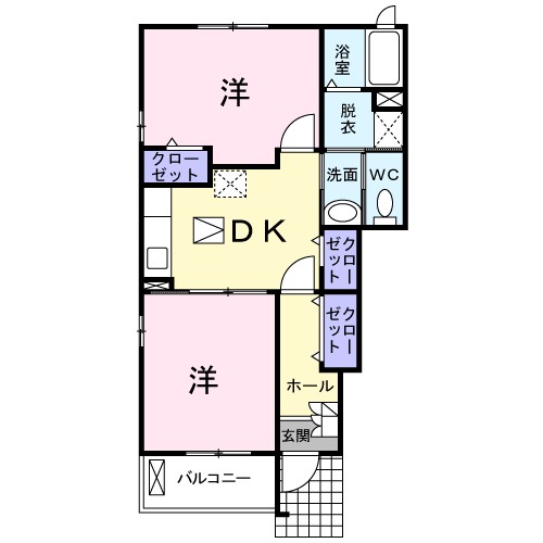 アバンツァート　１番館の間取り