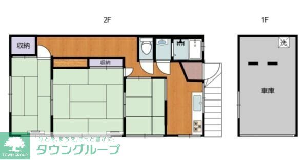 東松山市大字西本宿のアパートの間取り