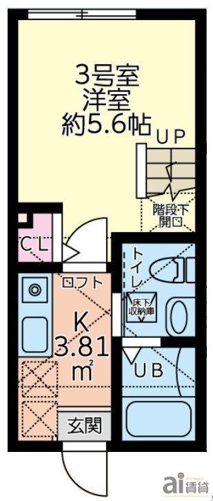 川越市大字吉田のアパートの間取り