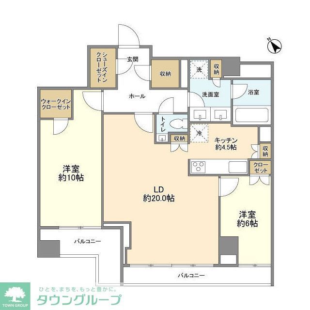 【渋谷区猿楽町のマンションの間取り】