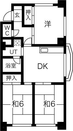 名古屋市東区東大曽根町のマンションの間取り