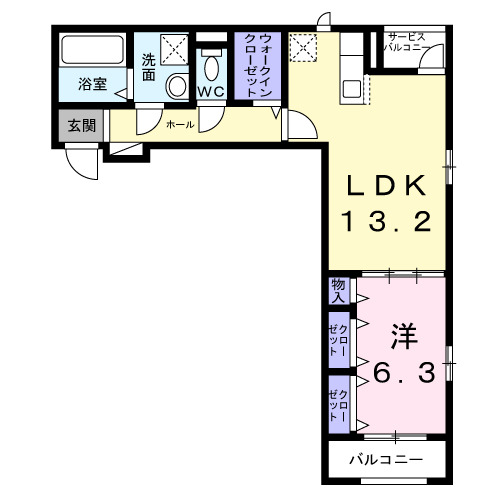 キャスロック北花田の間取り