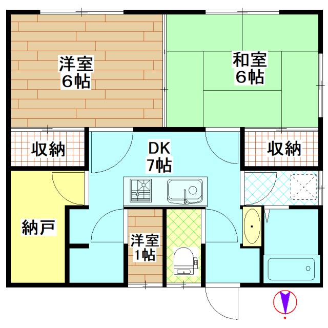 和光ハイツの間取り