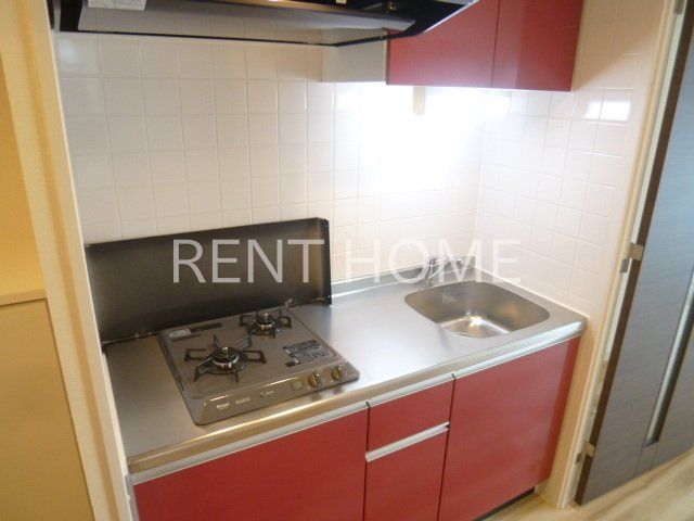 キッチン　２口ガスシステムキッチン