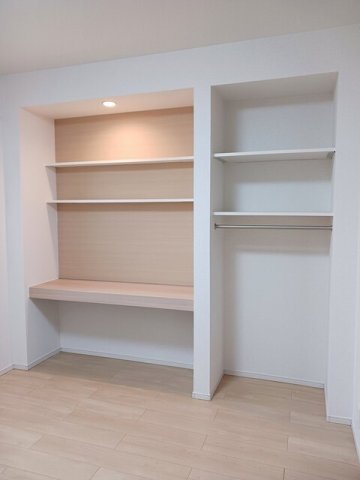 収納　たっぷりとした収納スペースです