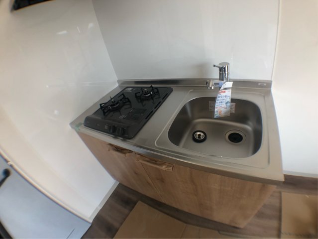 キッチン　２口ガスコンロ付のキッチン♪
