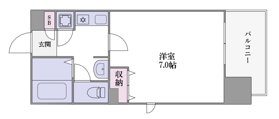 ジュネーゼ大阪城南の間取り写真