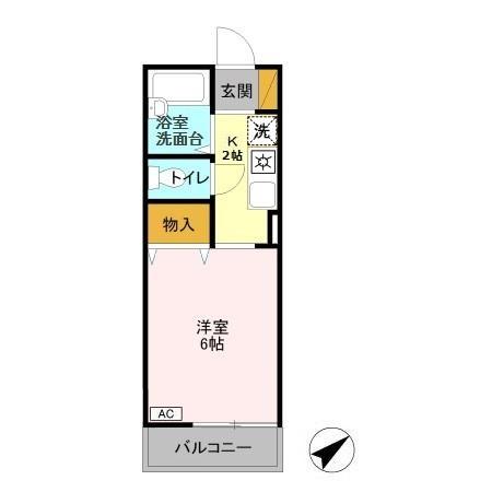 アンビションEIGHTの間取り写真