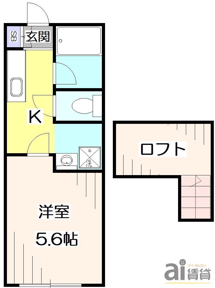 西武新宿線 東村山駅 徒歩8分 2階建 築35年の間取り写真