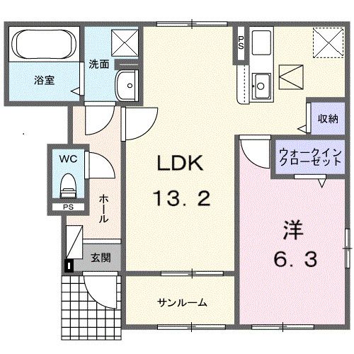 レスポワール Cの間取り写真