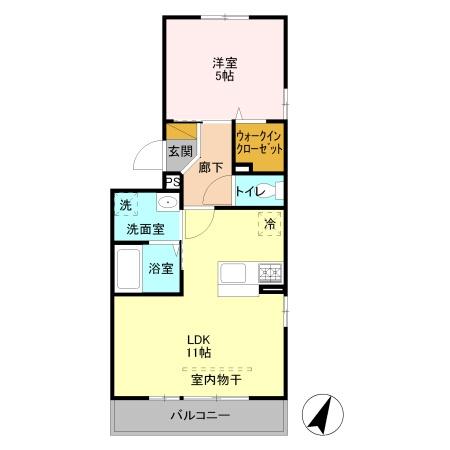 ベルレージュの間取り写真