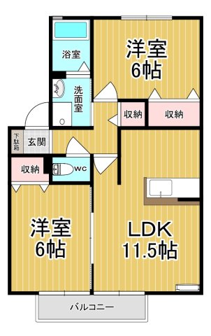 ラフォーレ・ポワールCの間取り写真