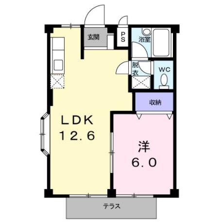 菊池郡大津町大字陣内のアパートの間取り