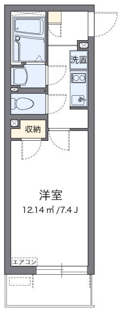 川崎市川崎区浅田のマンションの間取り