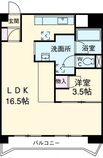 名古屋市中村区十王町のマンションの間取り