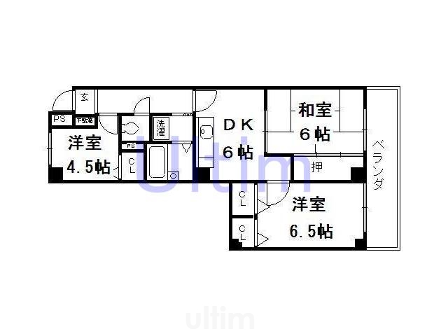 トーカン淀本町マンションの間取り