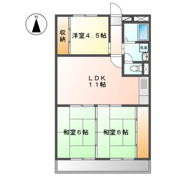 名古屋市港区油屋町のマンションの間取り