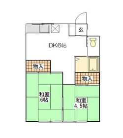 茨城県つくばみらい市筒戸（アパート）の賃貸物件の間取り