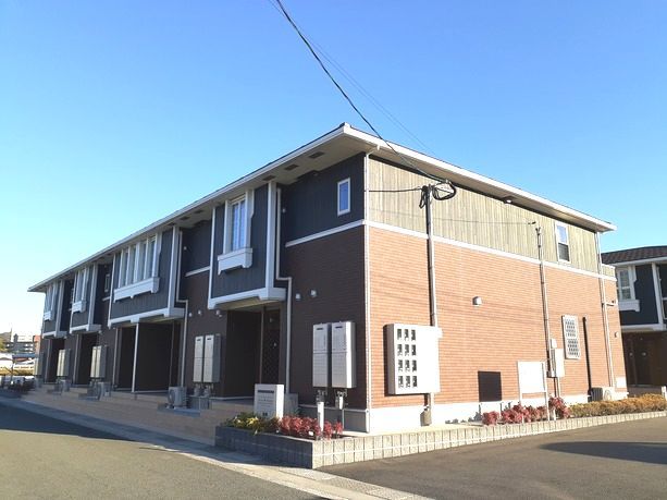 田川市大字奈良のアパートの建物外観