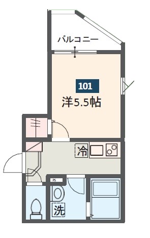 東京都国立市泉４（アパート）の賃貸物件の間取り