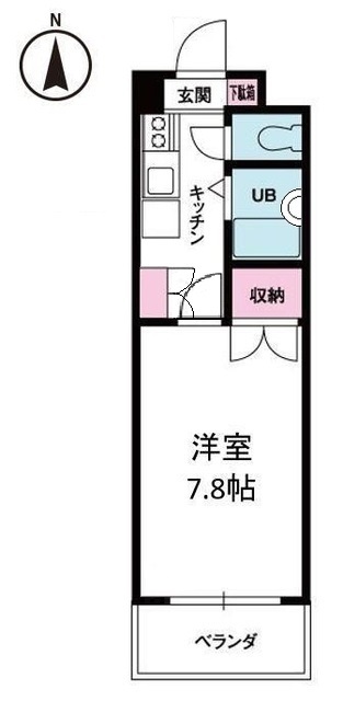 ジョイフル第１朝生田の間取り