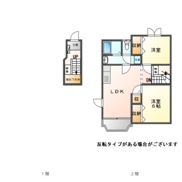 カーサデュオの間取り