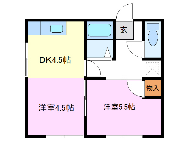 ハイツ宮塚の間取り