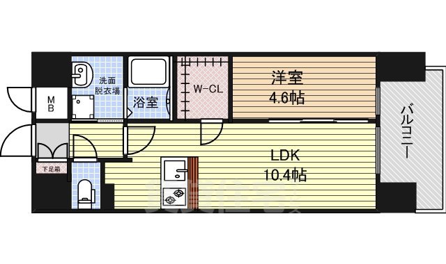 プレサンス久屋大通セントラルパークの間取り